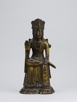 Bodhisattva sitting with his legs half-crossedimage