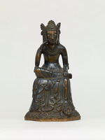 Bodhisattva sitting with his legs half-crossedimage