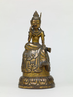 Bodhisattva sitting with his legs half-crossedimage