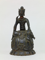 Bodhisattva sitting with his legs half-crossedimage