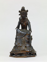 Bodhisattva sitting with his legs half-crossedimage