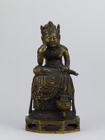 Bodhisattva sitting with his legs half-crossedimage