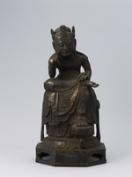 Bodhisattva sitting with his legs half-crossedimage