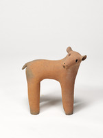 <i>Haniwa</i> terracotta in the shape of a deerimage